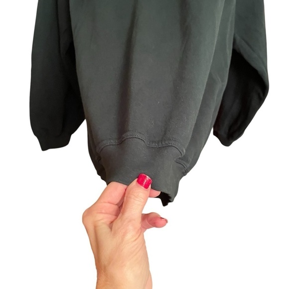 Vintage Lake Matley Hunter Green Animal Embroidered Sweatshirt Size 2XL - Picture 3 of 11